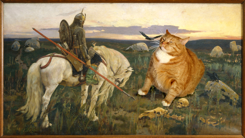 Васнецов, Витязь на распутье cat-story.ru