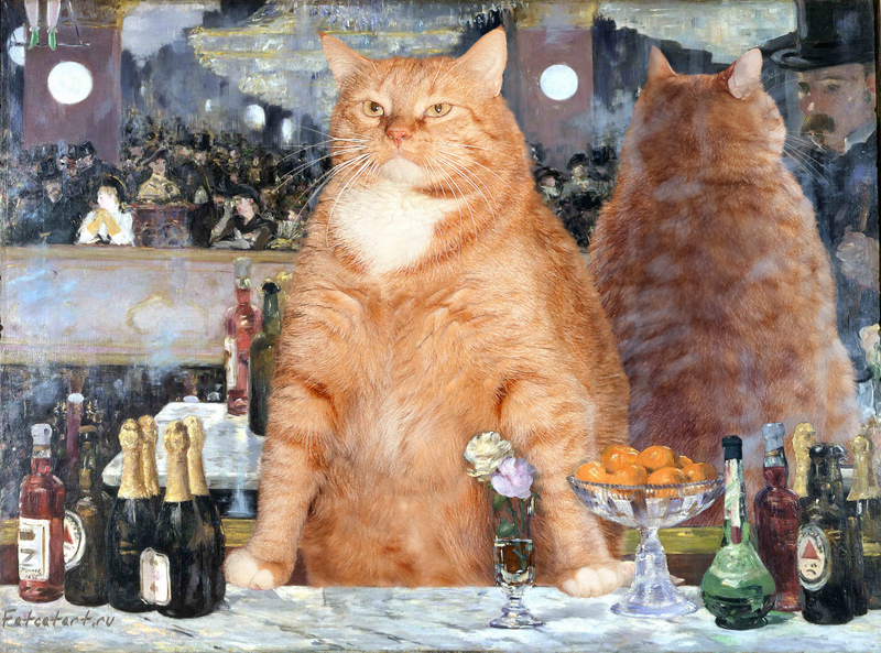 Котики в искусстве Франции конца XIX в. от FatCatArt1