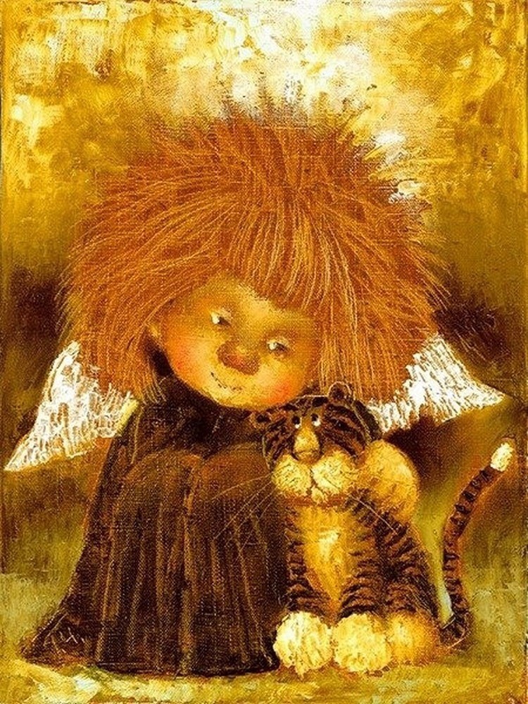 Коты и ангелы Галины и Люси Чувиляевых