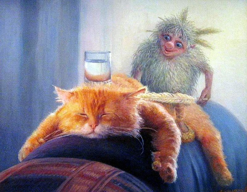 Домовой и кот
