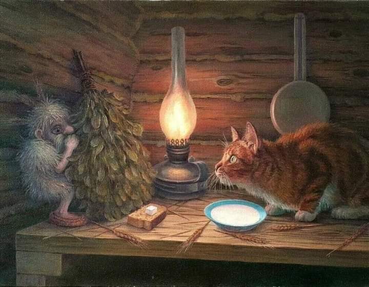 Домовой и кот