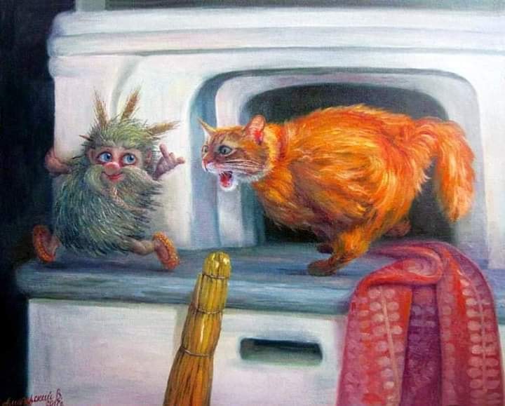 Домовой и кот