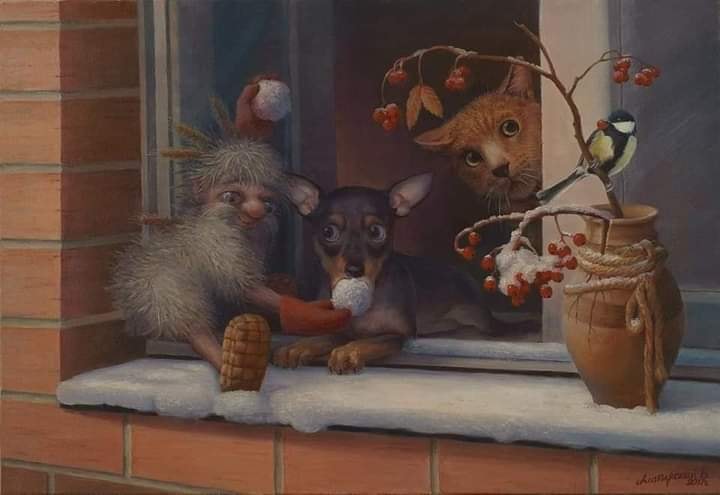 Домовой и кот